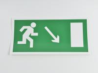 Знак E07 Направление к выходу направо вниз, 300х150