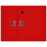 ШП-К-О-Пульс-315 ВЗК ЕВРО правый шкаф пожарный с евроручкой (встроенный, закрытый, красный)