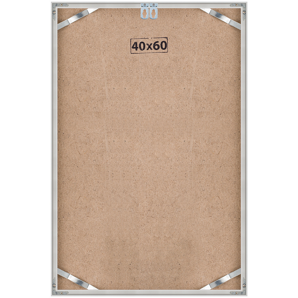 Рамка алюминий Nielsen (40*60) матовое серебро c оргстеклом