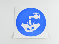 Знак M20 Мыть руки, 200х200