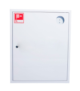 ШП-К-310 НЗБ (ШПК-10НЗБ) правый шкаф пожарный с почтовым замком (навесной, закрытый, белый)