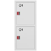 ШП-К-О-003 "Т" ВЗБ М01 ЕВРО правый шкаф пожарный с евроручками (встроенный, закрытый, белый)