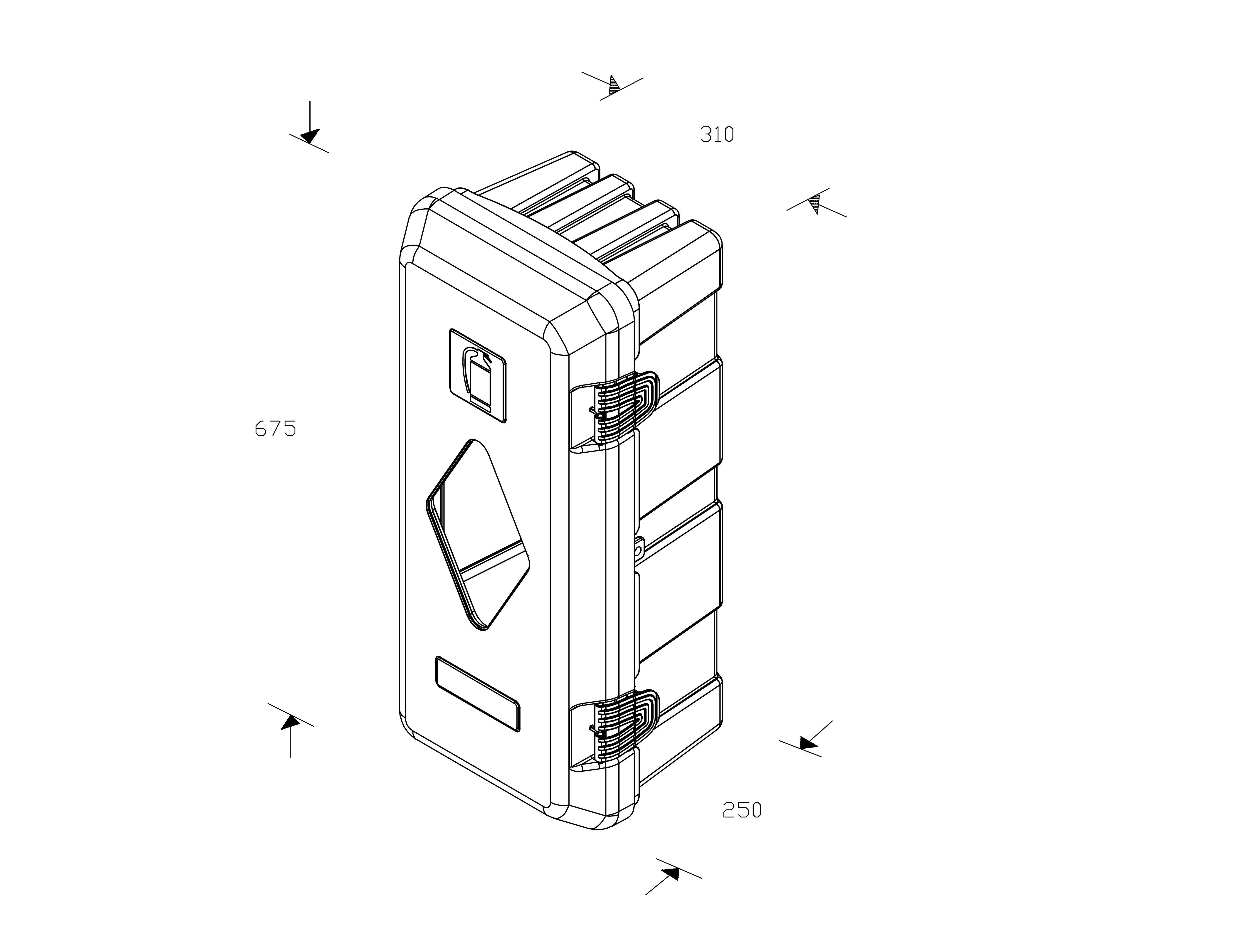 DAKEN Adamant 82020 пенал для огнетушителя