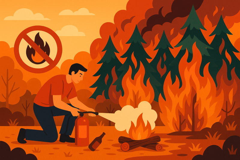 Пожарная безопасность в лесу: основные правила, меры и ответственность