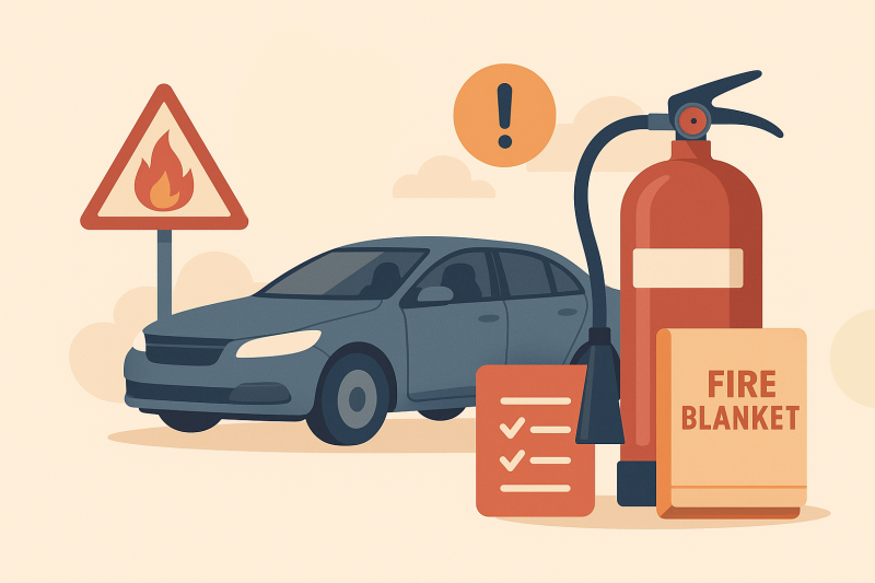Пожарная безопасность автомобиля: рекомендации, требования, инструкции