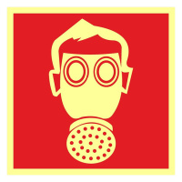 Знак F12 Место расположения средств индивидуальной защиты фотолюминесцентный Знак F12 Место расположения средств индивидуальной защиты фотолюминесцентный