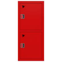 ШП-К-Пульс-320-21 ВЗК ЕВРО правый шкаф пожарный с евроручками (встроенный, закрытый, красный)