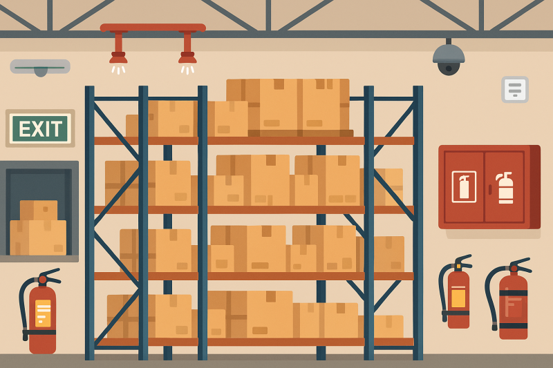 Пожарная безопасность на складе: как избежать возгорания или минимализировать его последствия?