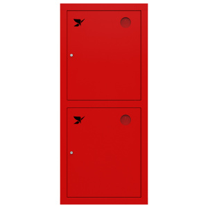 ШП-К-Пульс-320-21 ВЗК правый шкаф пожарный с почтовыми замками (встроенный, закрытый, красный)