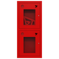 ШП-К-О-Пульс-320 ВОК левый шкаф пожарный с почтовым замком (встроенный, открытый, красный)
