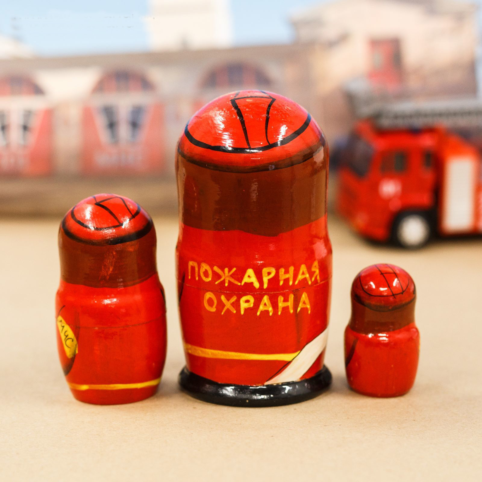Матрешка Пожарная команда