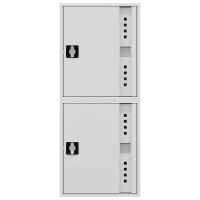 ШП-К-О-Пульс-320 НЗБ/ВЗБ (У) универсальный шкаф пожарный с ручкой-замком (закрытый, белый)