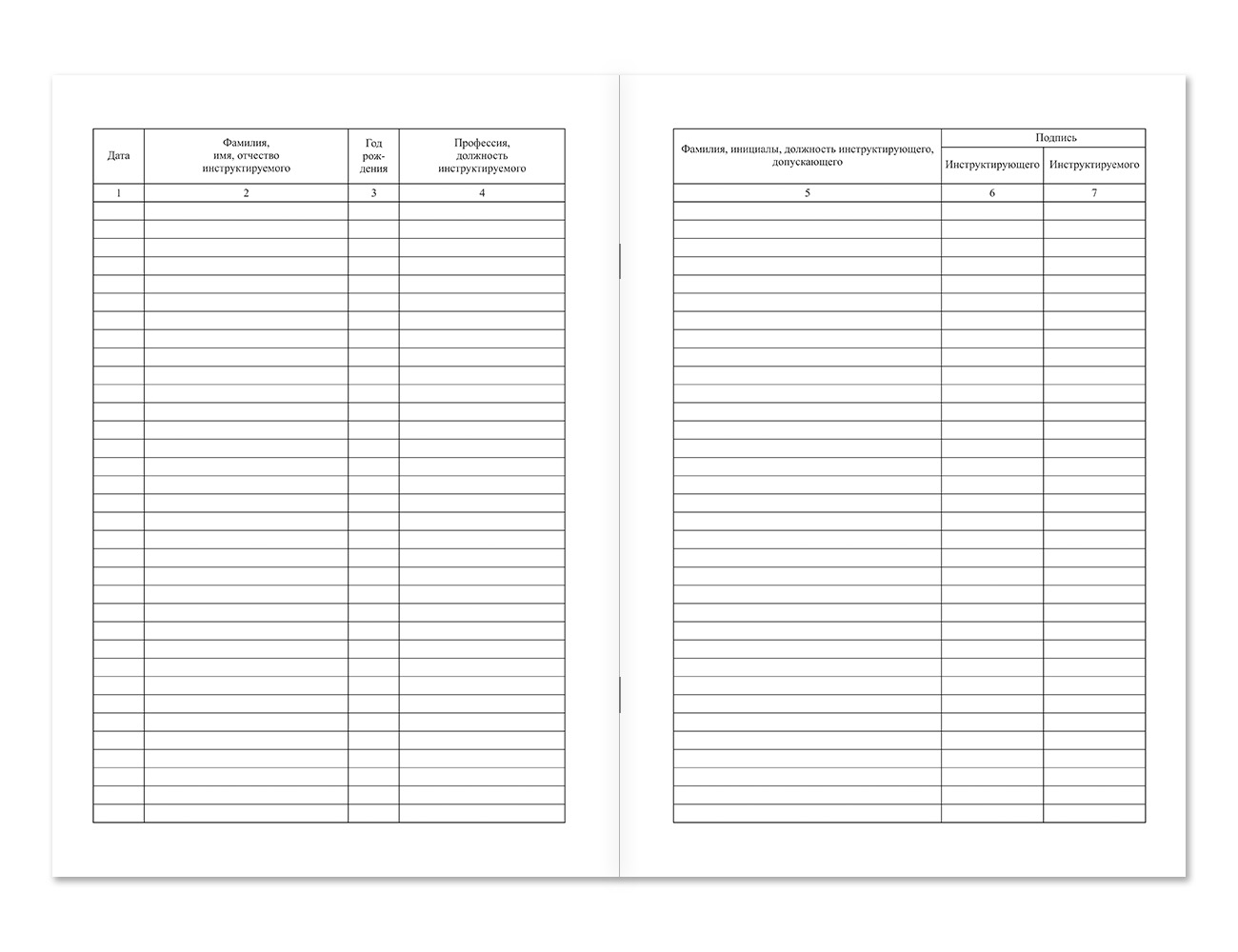 Журнал регистрации вводного инструктажа по ГО и ЧС НПО Пульс