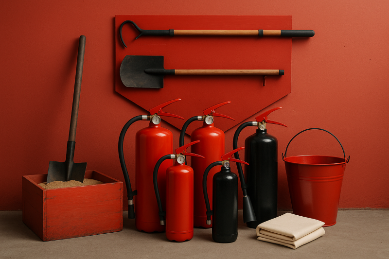 Первичные средства пожаротушения: виды, назначение и правила применения