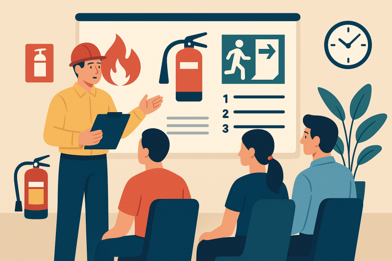 Пожарный инструктаж: периодичность, виды и порядок проведения