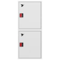 ШП-К-О-Пульс-320 НЗБ ЕВРО правый шкаф пожарный с евроручкой (навесной, закрытый, белый)