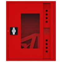 ШП-К-Пульс-310 НОК/ВОК (У) универсальный шкаф пожарный с ручкой-замком (открытый, красный)