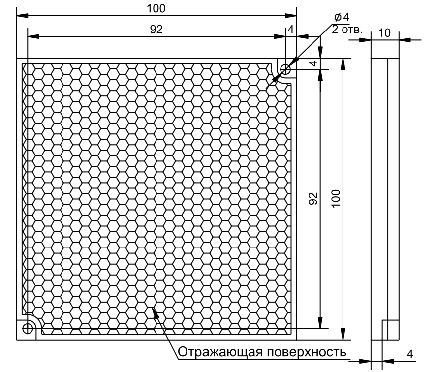 ИПДЛ-52 отражатель для извещателей дымовых линейных