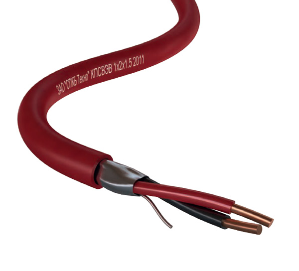 Кабель для пожарной и охранной сигнализации КПСВЭВ 2х2х1,0 (бухта 200 м)