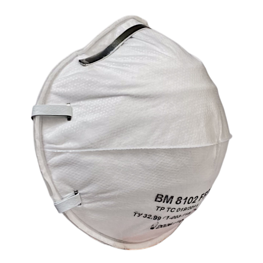ВМ 8102 FFP2 NR D полумаска фильтрующая для защиты от аэрозолей чашеобразная без клапана выдоха