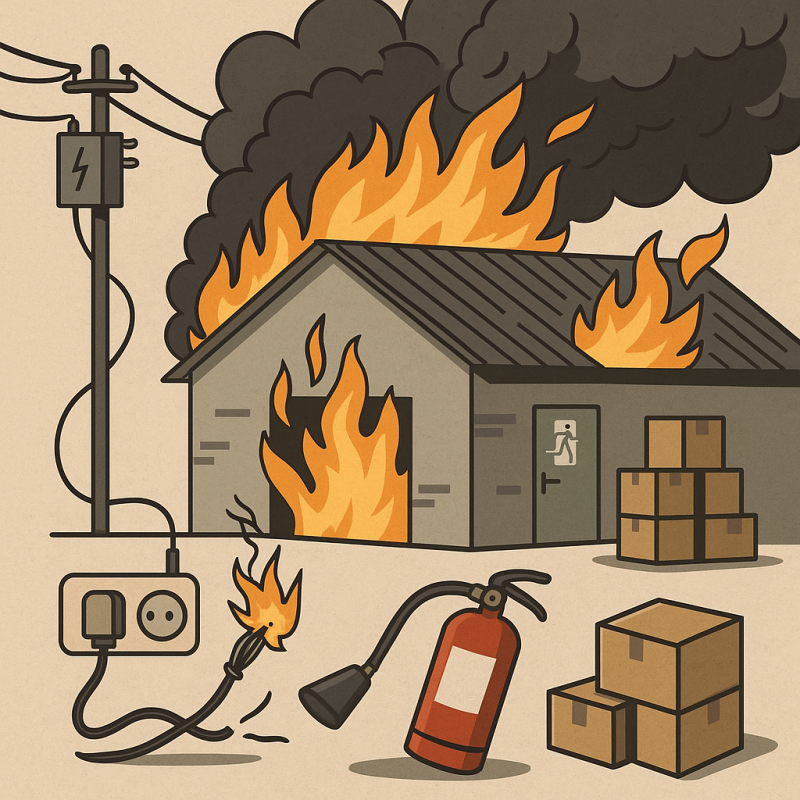 Нарушение требований пожарной безопасности повлекшее возникновение пожара