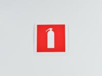 Знак F04 Огнетушитель на самоклеящейся фотолюминесцентной плёнке, 200х200 Знак F04 Огнетушитель на самоклеящейся фотолюминесцентной плёнке, 200х200