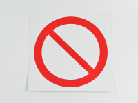 Знак P21 Запрещение (прочие опасности), 200х200