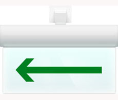 Светильник аварийный М-220-РИП-УЛЬТРА Молния ULTRA РИП 'СТРЕЛКА ВЛЕВО' (220В) с аккумулятором