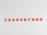 Наклейка 'Набор красных цифр (от 0 до 9)'