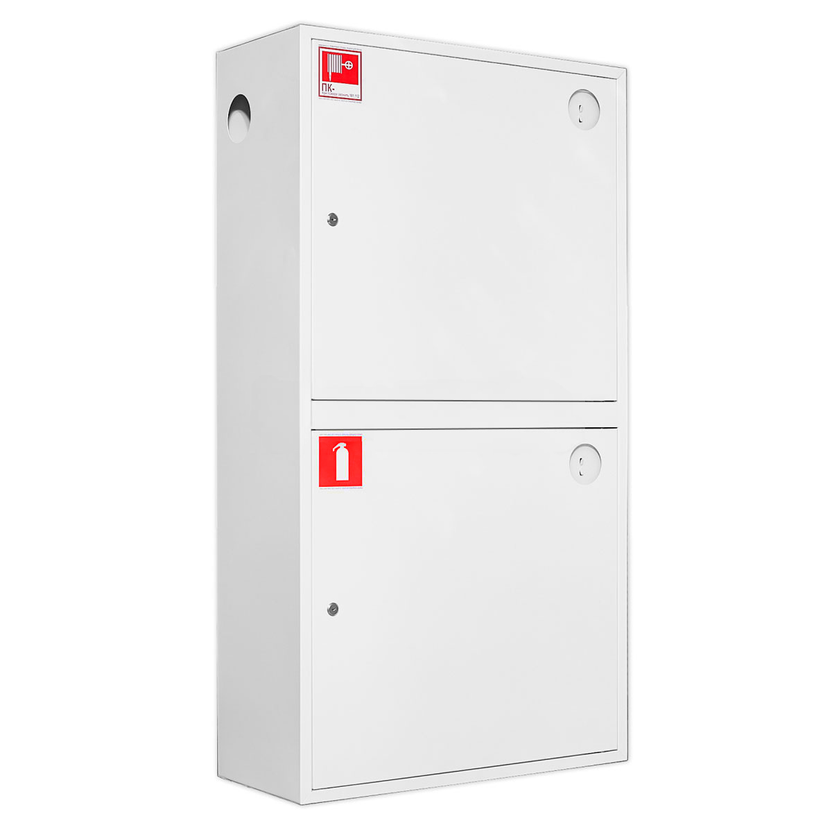 ШП-К-О-320-12 НЗБ (ШПКО-22НЗБ) правый шкаф пожарный с почтовым замком (навесной, закрытый, белый)
