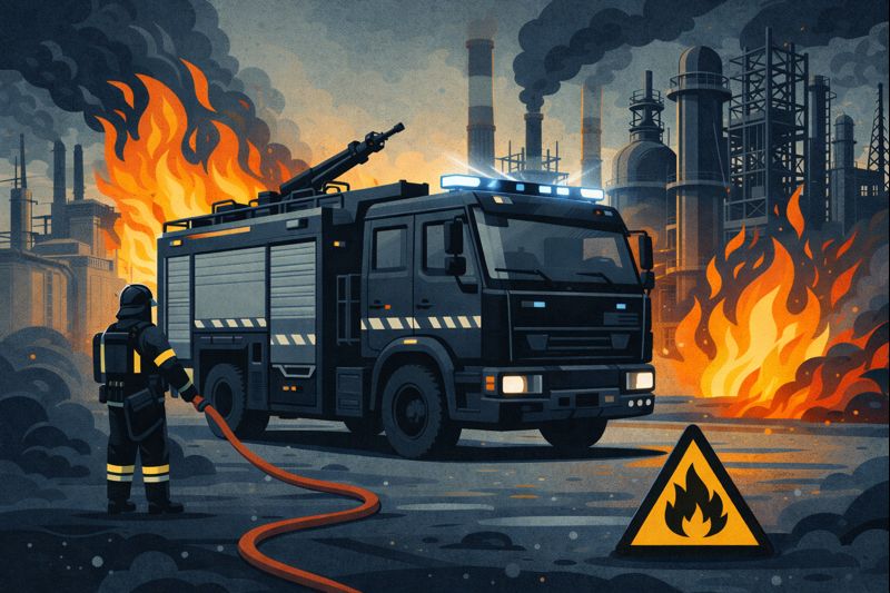 Что обозначает чёрная пожарная машина: назначение, функции и отличия от красной техники