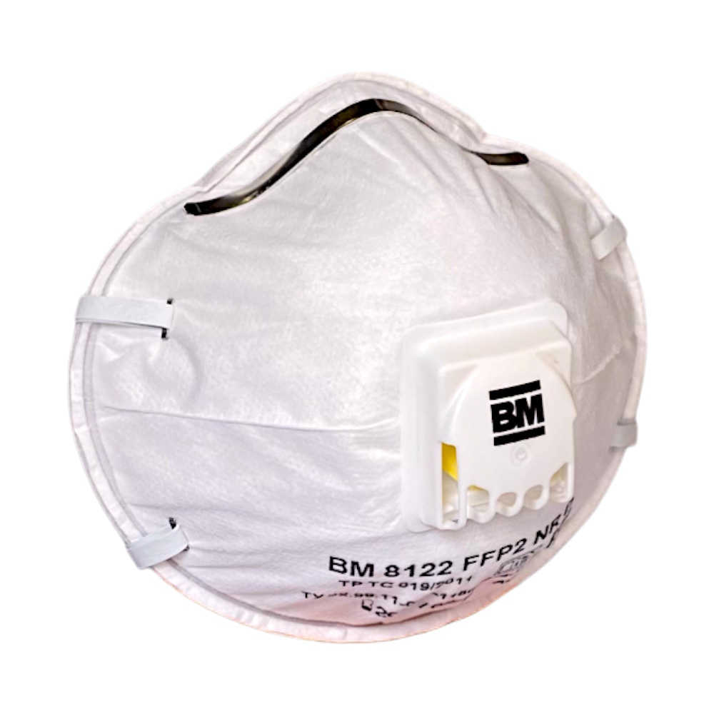 ВМ 8122 FFP2 NR D полумаска фильтрующая для защиты от аэрозолей чашеобразная с клапаном выдоха (10шт/кор)