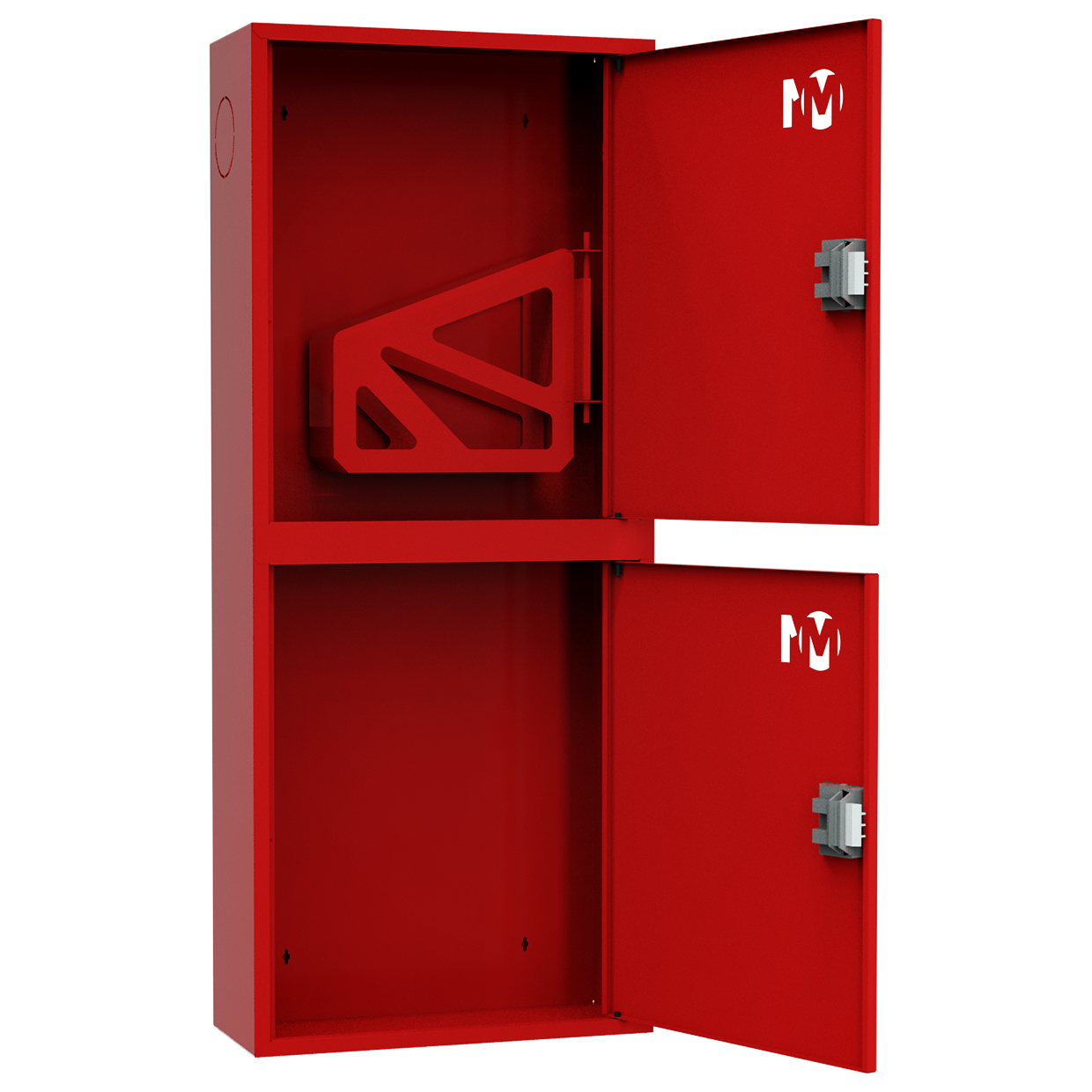ШП-К-О-003 "Т" НЗК М01 ЕВРО правый Шкаф пожарный с евроручкой (навесной, закрытый, красный)