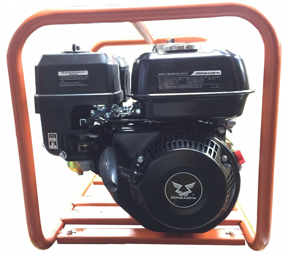 Мотопомпа бензиновая для среднезагрязненной воды ZONGSHEN WG 30