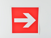 Знак F01-01 Направляющая стрелка, 200х200 Знак F01-01 Направляющая стрелка, 200х200