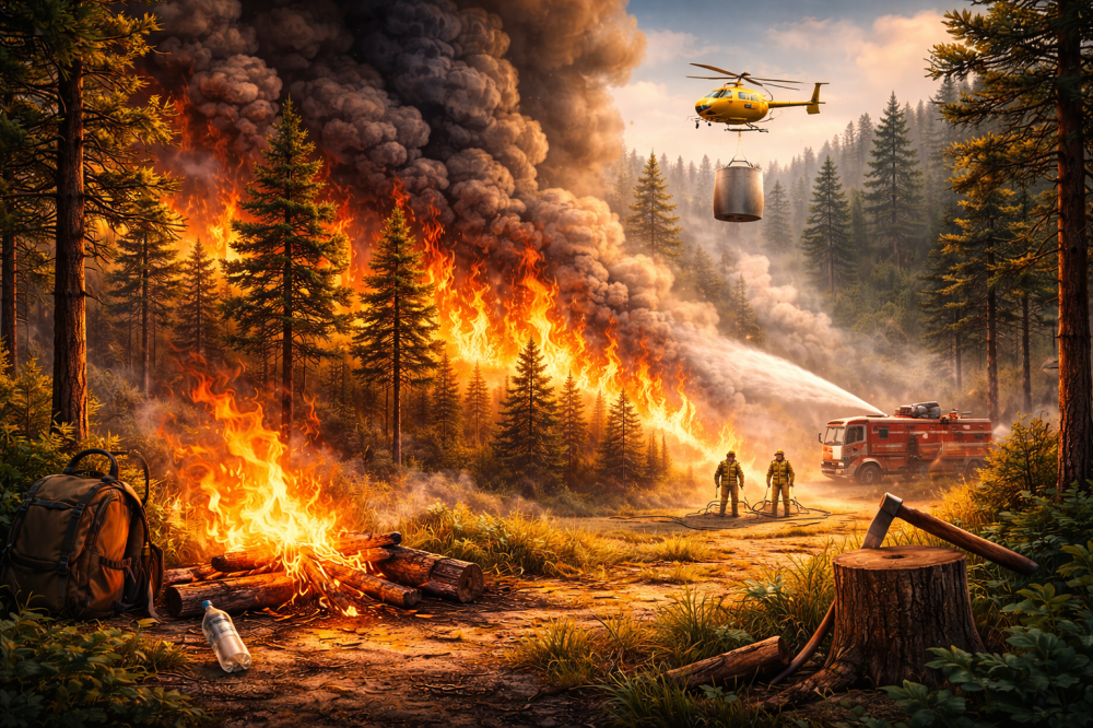 Лесные пожары: причины, развитие, тушение и предотвращение