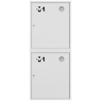 ШП-К-003-21 "Т" НЗБ М01 правый шкаф пожарный с почтовыми замками (навесной, закрытый, белый)