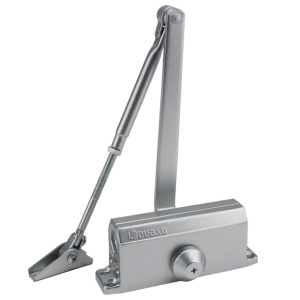 Е-602D Oubao доводчик для дверей серебро (до 50 кг, с фиксацией открытого положения двери)