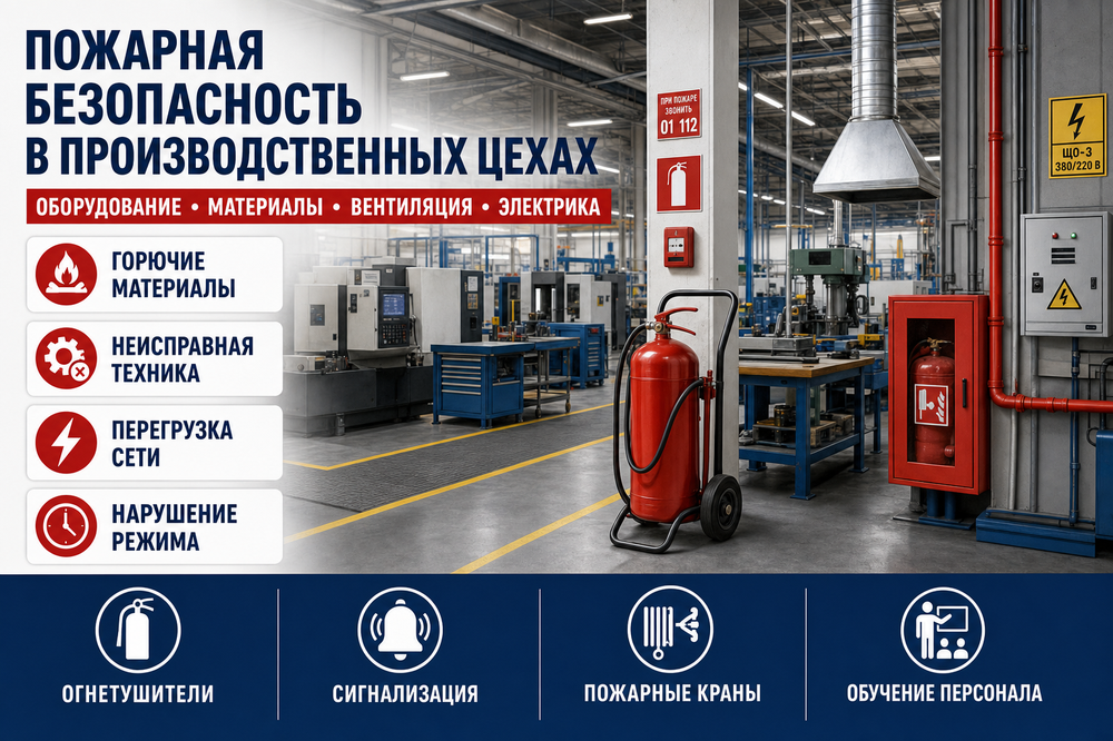Пожарная безопасность в производственных цехах: комплексный подход к защите производства