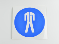 Знак M07 Работать в защитной одежде, 200х200 НПО ПУЛЬС