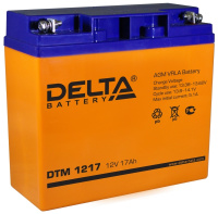 Delta DTM 1217 (12В 17Ач) 181х77х167 мм Аккумуляторная батарея Delta DTM 1217 (12В 17Ач) 181х77х167 мм Аккумуляторная батарея