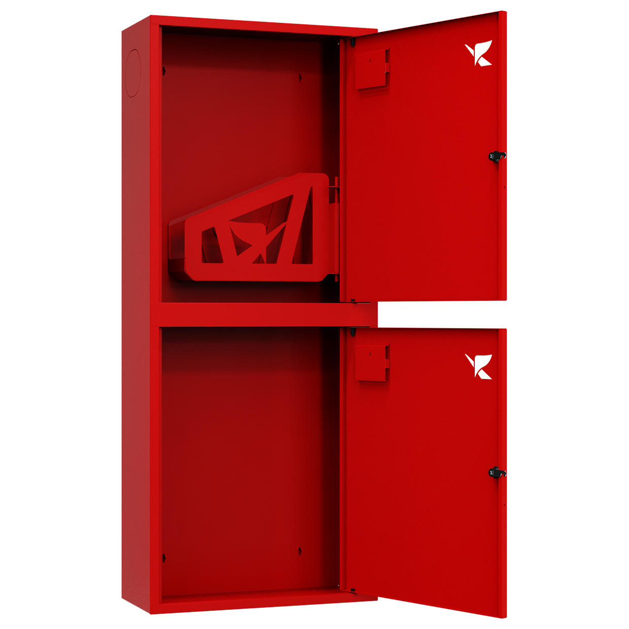 ШП-К-О-Пульс-320 НЗК правый шкаф пожарный с почтовым замком (навесной, закрытый, красный)