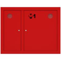 ШП-К-О-002 "Т" ВЗК М01 правый шкаф пожарный с почтовым замком (встроенный, закрытый, красный)
