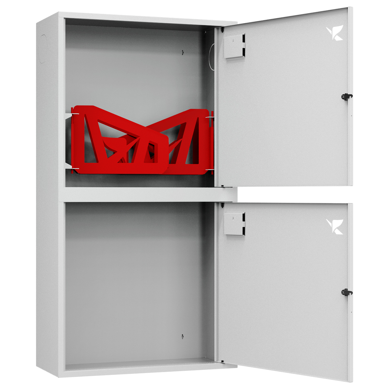 ШП-К-О-Пульс-320-12 НЗБ правый шкаф пожарный с почтовыми замками (навесной, закрытый, белый)