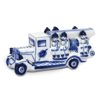 Скульптура Пожарная машина (гжель) Скульптура Пожарная машина (гжель)