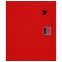 ШП-К-Пульс-310 ВЗК ЕВРО левый шкаф пожарный с евроручкой (встроенный, закрытый, красный)