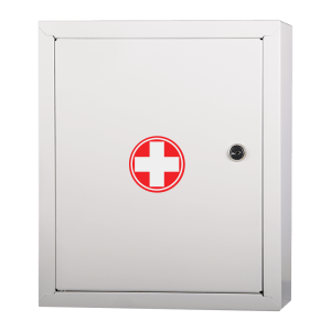 Аптечка первой помощи работникам по приказу №262н (металлический шкаф)