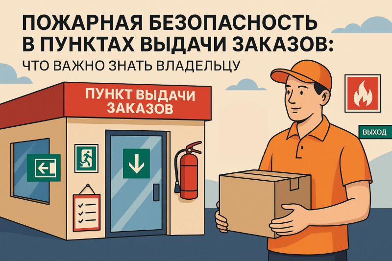 Пожарная безопасность в пунктах выдачи заказов: что важно знать владельцу