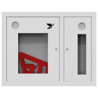 ШП-К-О-Пульс-315 ВОБ левый шкаф пожарный с почтовым замком (встроенный, открытый, белый)