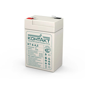 КТ 6-4,5 (6В, 4,5Ач) 70х47х107 аккумуляторная батарея